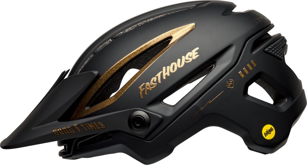 Bell SIXER MIPS Fahrradhelm mt/gls black/gold fasthouse M Schwarz