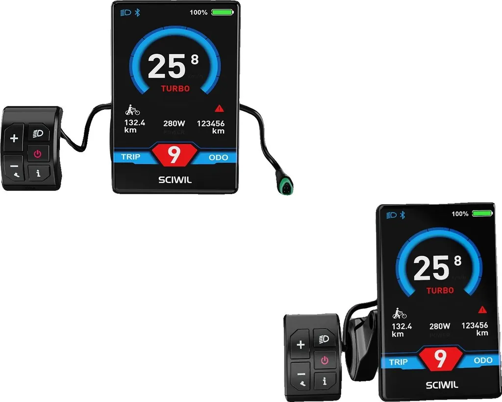 Écran VD61 Pro Étanche avec 9 Niveaux d'Assistance pour VAE CAN-Bus