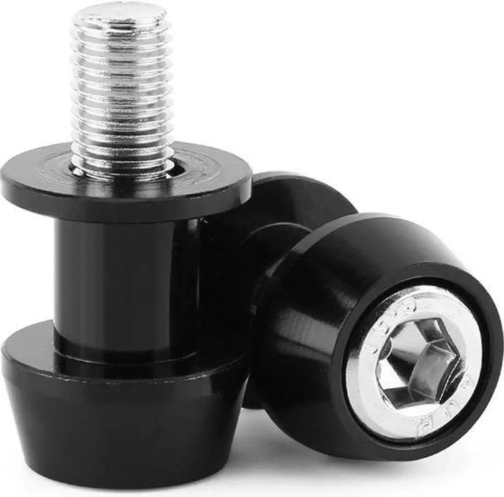 Supports de bras oscillant 10mm noir alu CNC pour entretien béquille moto