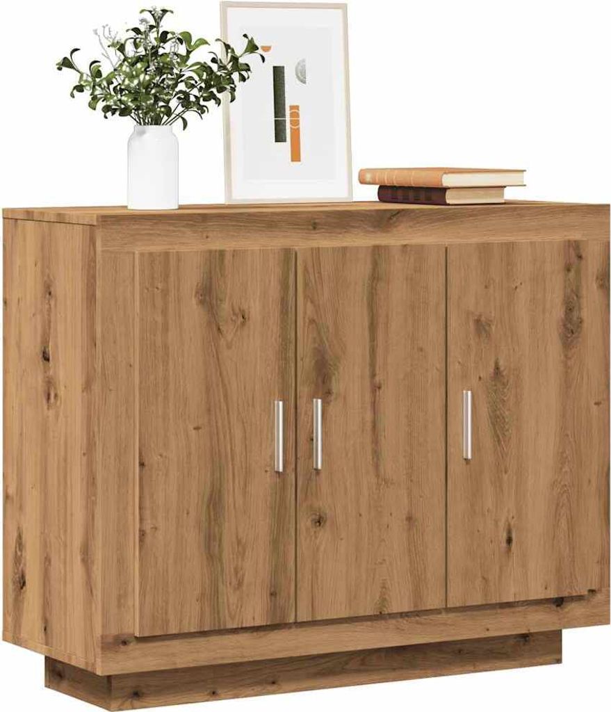 Maison Exclusive - Sideboard Artisan-Eiche 92x35x75 cm Holzwerkstoff