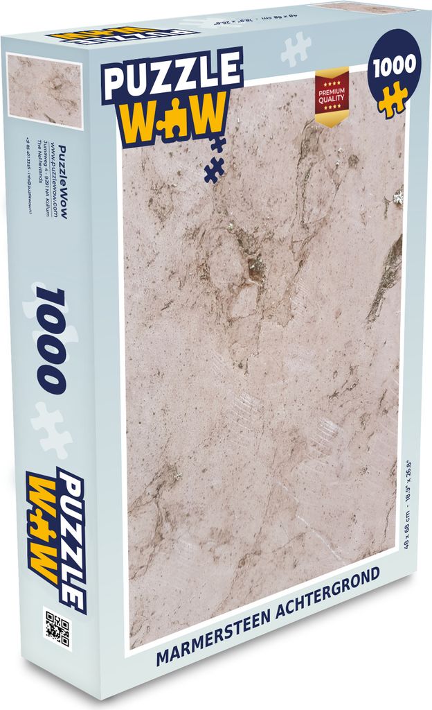 MuchoWow Puzzle 1000 Teile Marmor - Stein - Licht - Spielzeug - Alt und Jung - Spiele - Puzzeln