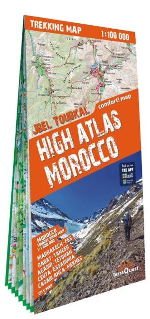 Mapa trekkingowa Atlas Wysoki Maroko 1:100 000 Produktbild 