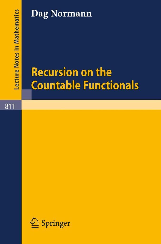 Recursion on the Countable Functionals. Normann, D. New.=