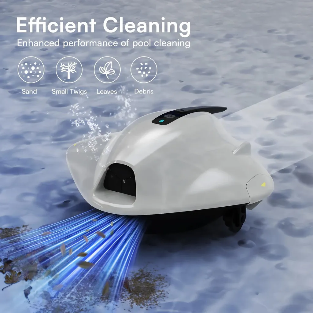 Robot de piscine S2 Ultra Blanc - Autonomie 70 min et Étanchéité IPX8 - 2