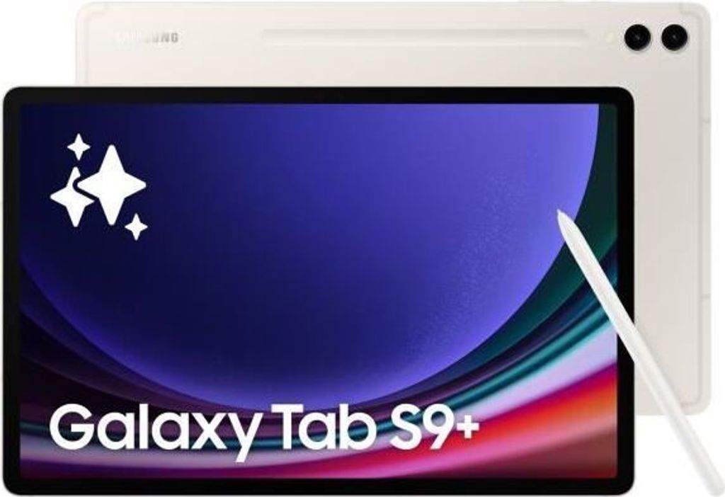 Samsung Galaxy Tab S9+ WiFi (256GB) 12GB beige Produktbild 