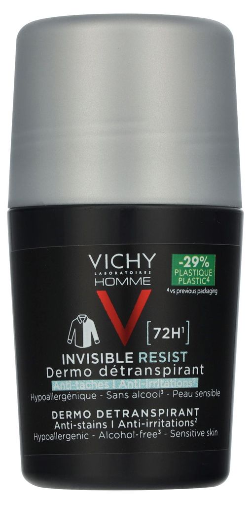 Vichy Homme Invisible Resist 72H Deo Roll-On Produktbild 