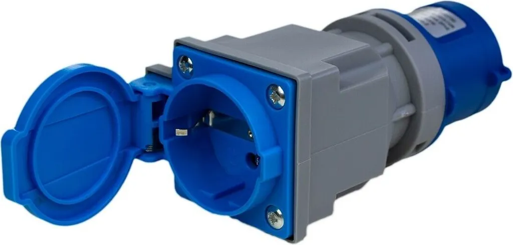 Adaptateur CEE compact vers Prise Schuko pour camping-car et caravane