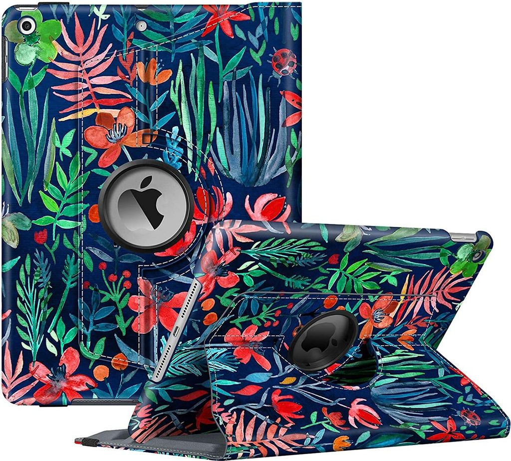 Fintie Hülle für iPad 10.2 Zoll 9.Generation / 8. Gen / 7. Gen (Modell 2021/2020/2019) mit Pencil Halter - 360 Grad Rotierend Stand Schutzhülle ...