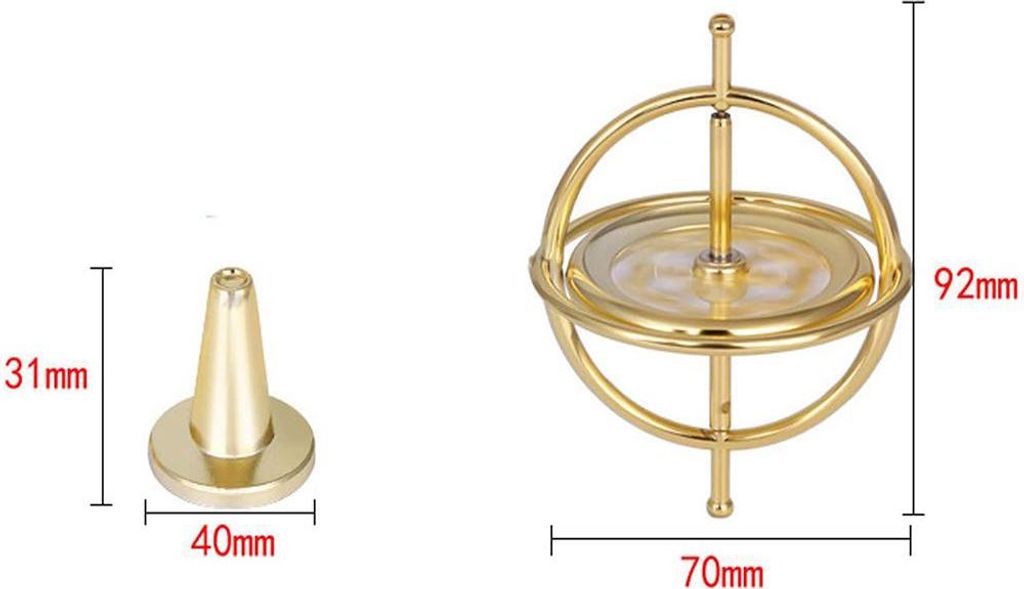 Kovový gyroskop, antigravitační balanční hračka, Obrázek produktu 