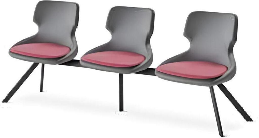 Bürostühle Schwarz Bordeaux Modern Leder Edelstahl Arbeitszimmer Büro