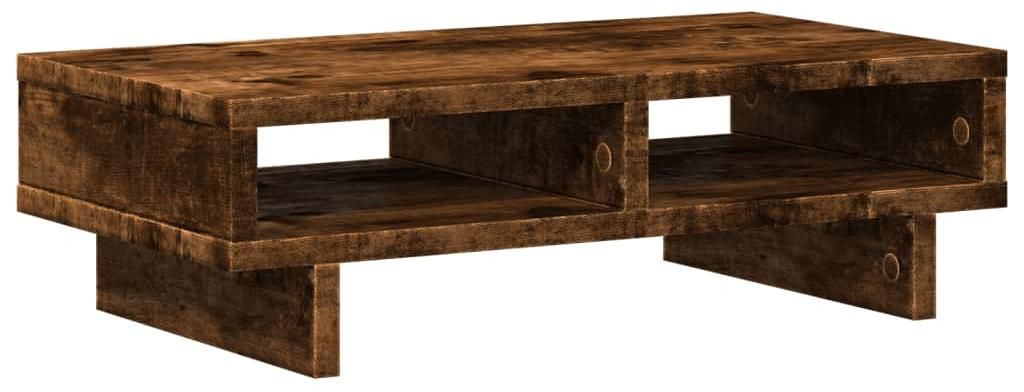 vidaXL Monitorständer Räuchereiche 50x27x15 cm Holzwerkstoff