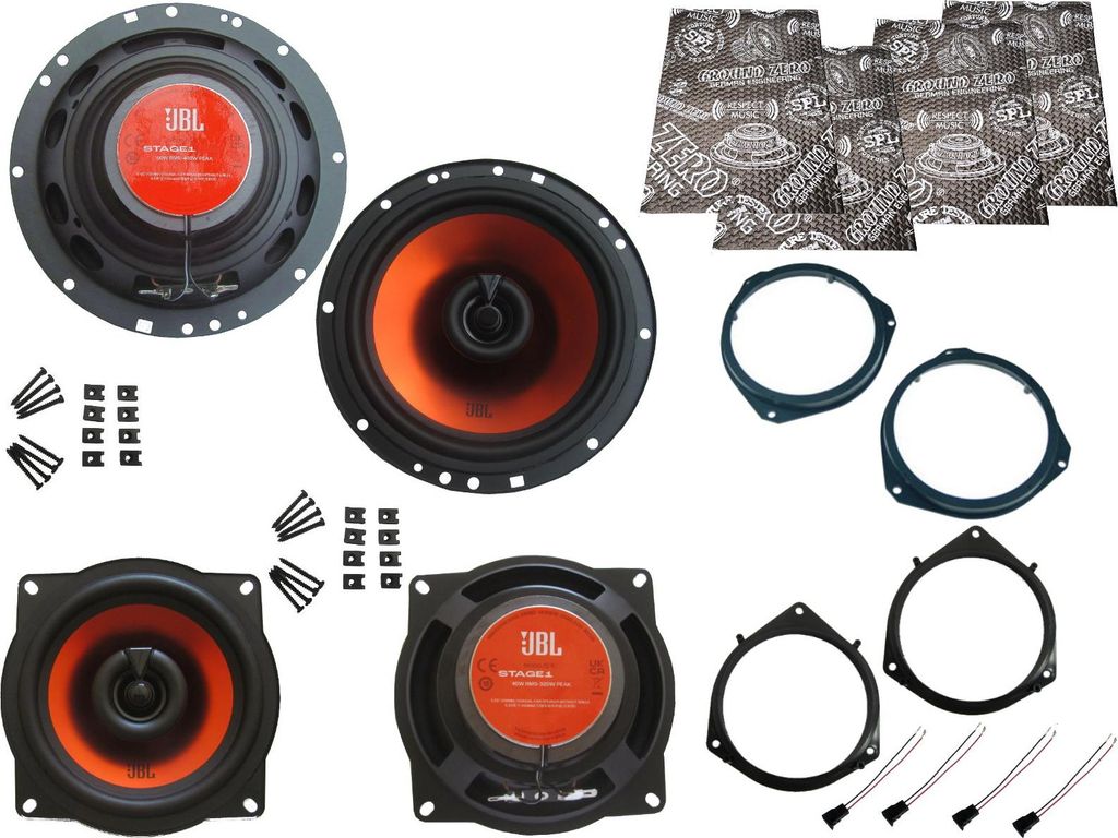 JBL Lautsprecher für Opel Zafira B Bj 05-14 Tür vorne hinten Dämmmatte 720 W