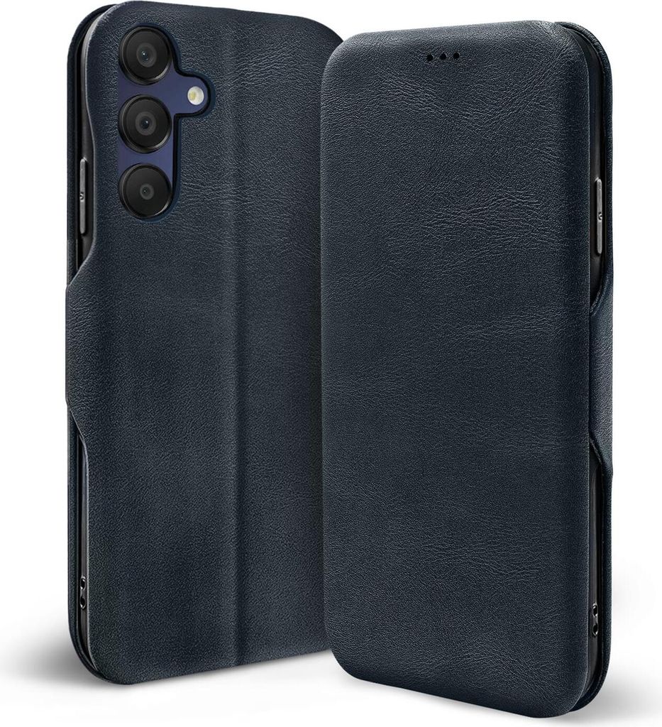 Conie Retro Klapp Tasche für Samsung Galaxy A16 5G Kartenfach Hülle Rundumschutz in Blau