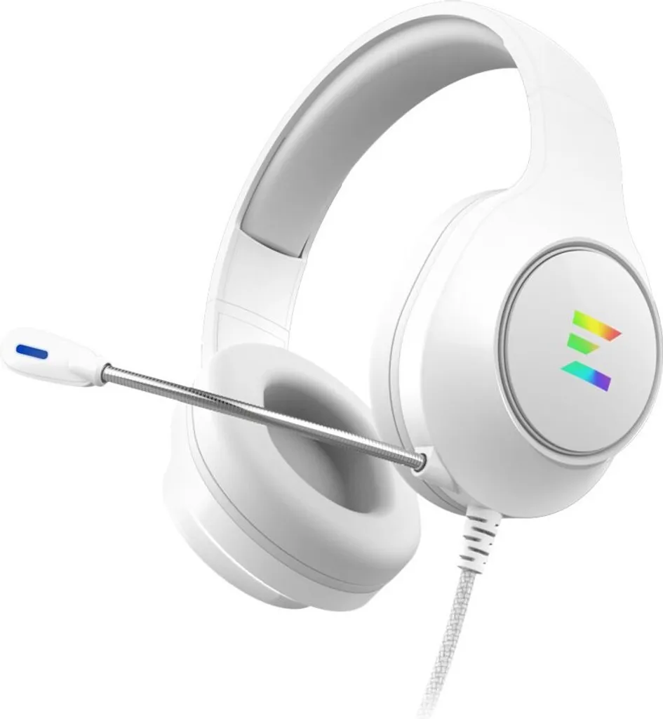 Casque gaming Zalman ZM-HPS310 RGB blanc avec son Surround 7.1 virtuel