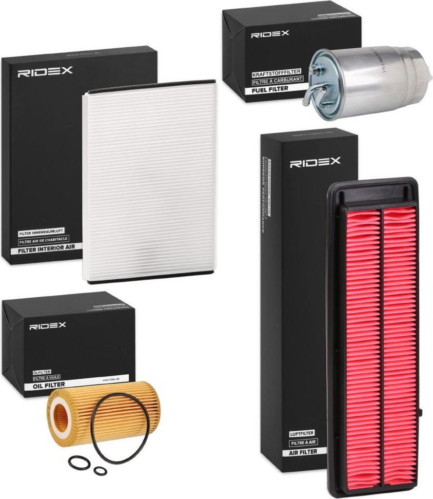 RIDEX Filterset Inspektionspaket Filtersatz für HONDA Accord VII Limousine (CL, CN) Accord VII Tourer (CM, CN)