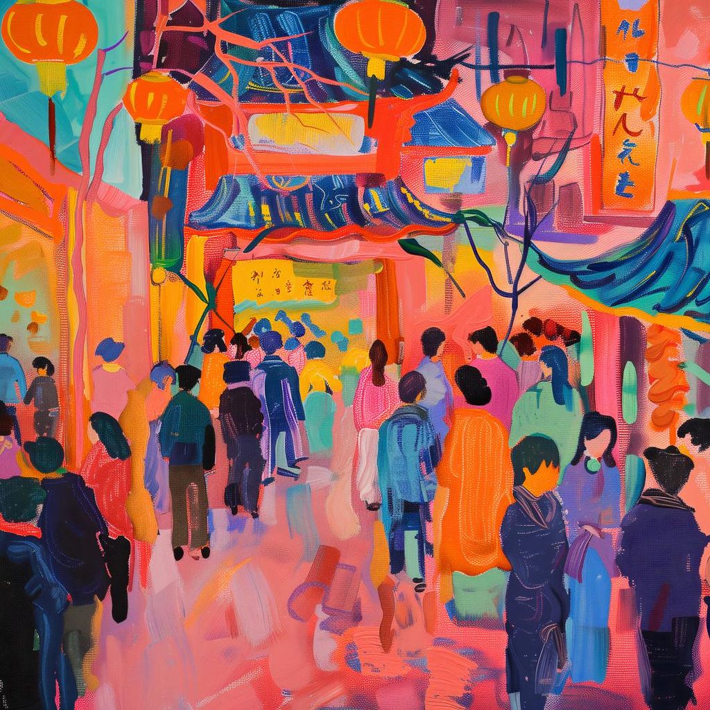Plakat 60x60cm Voller Leben