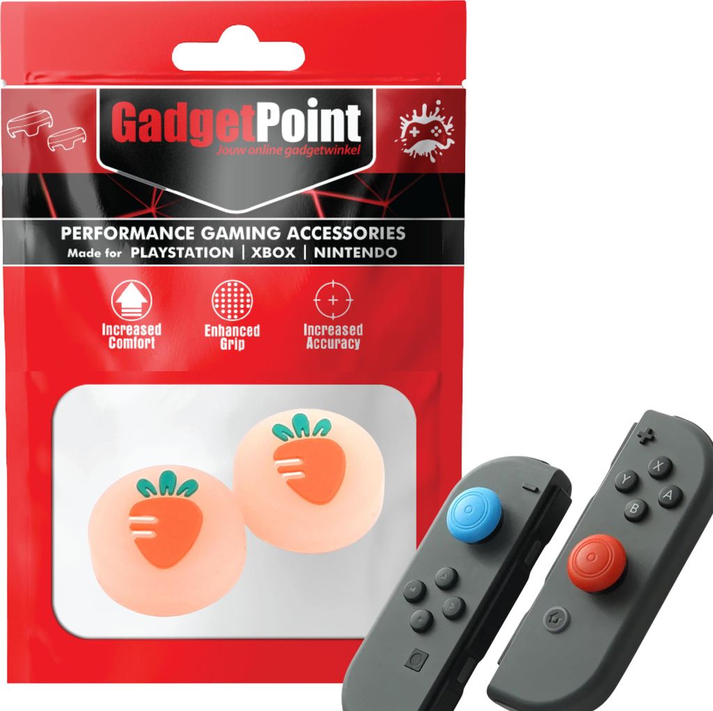 Thumbgrips - Thumb Grips voor Nintendo Switch Joy-Con Controllers - Gaming Thumbgrips - Performance Anti-Slip Thumbsticks - Bescherming Accessoires...