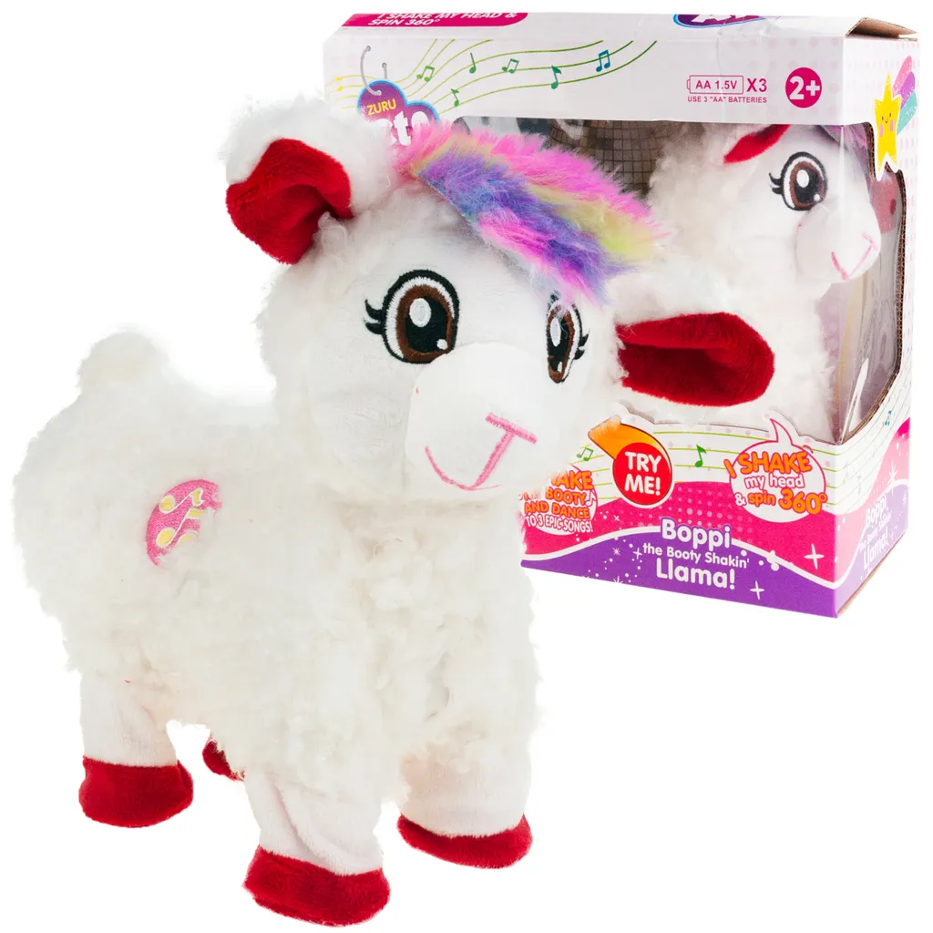 Alpaga dansant interactif : Peluche musicale et animée de 20 cm