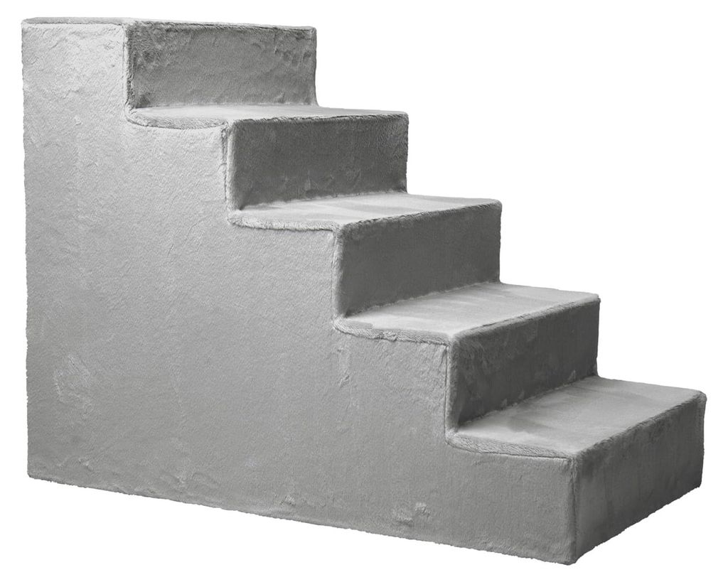 Mg Design Hundetreppe 5 Stufen in Silber - Stabiler Produktbild 