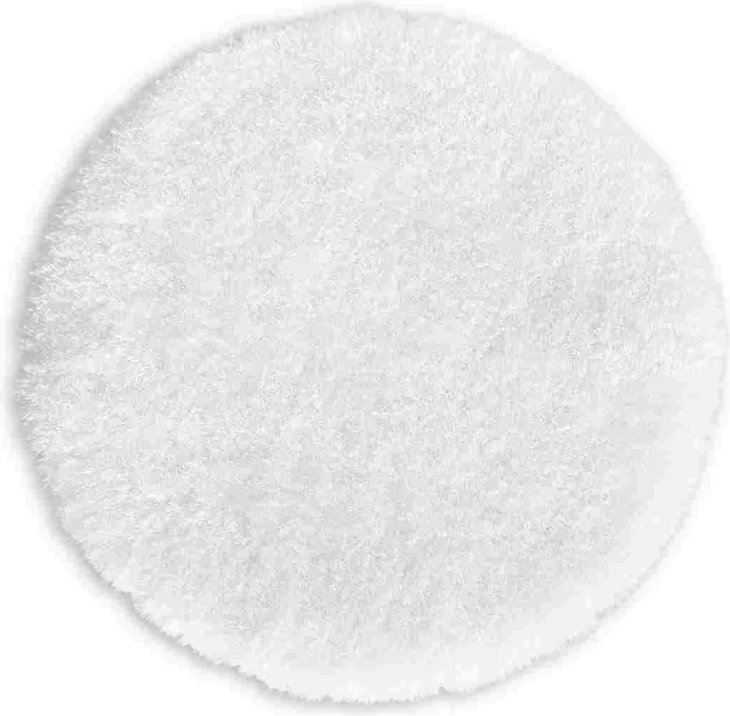 Tappetino Bagno Antiscivolo WohnDirect MALMÖ Bianco Ø 56cm Lavabile