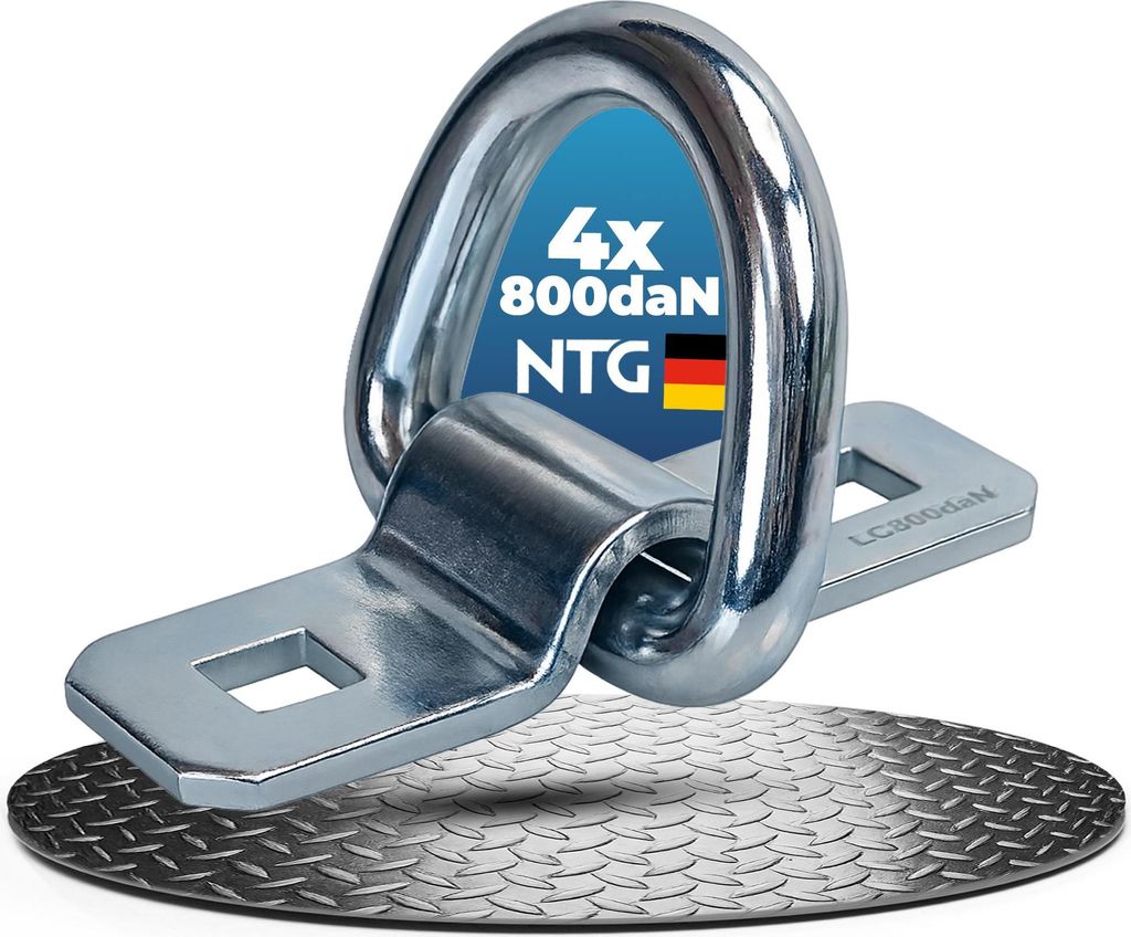Zurrbügel Zurrösen Anhänger 4 Stück 800kg Zurrmulde Zurrhaken Ladungssicherung