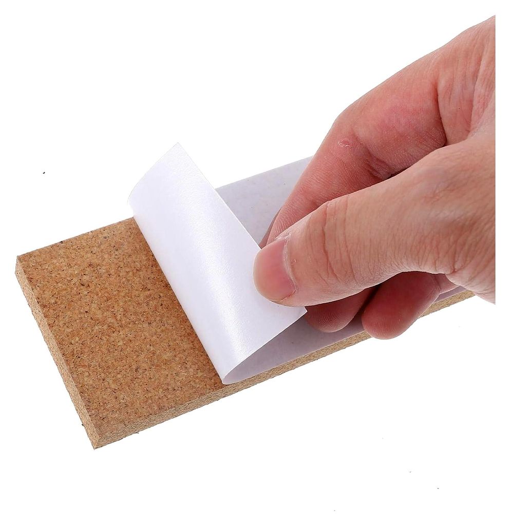 3 selbstklebende Korkleisten ohne Rahmen 30cm x 5cm x 10mm Wiederverwendbare Korkstreifen für die Wandorganisation im Büro mit natürlicher Textur