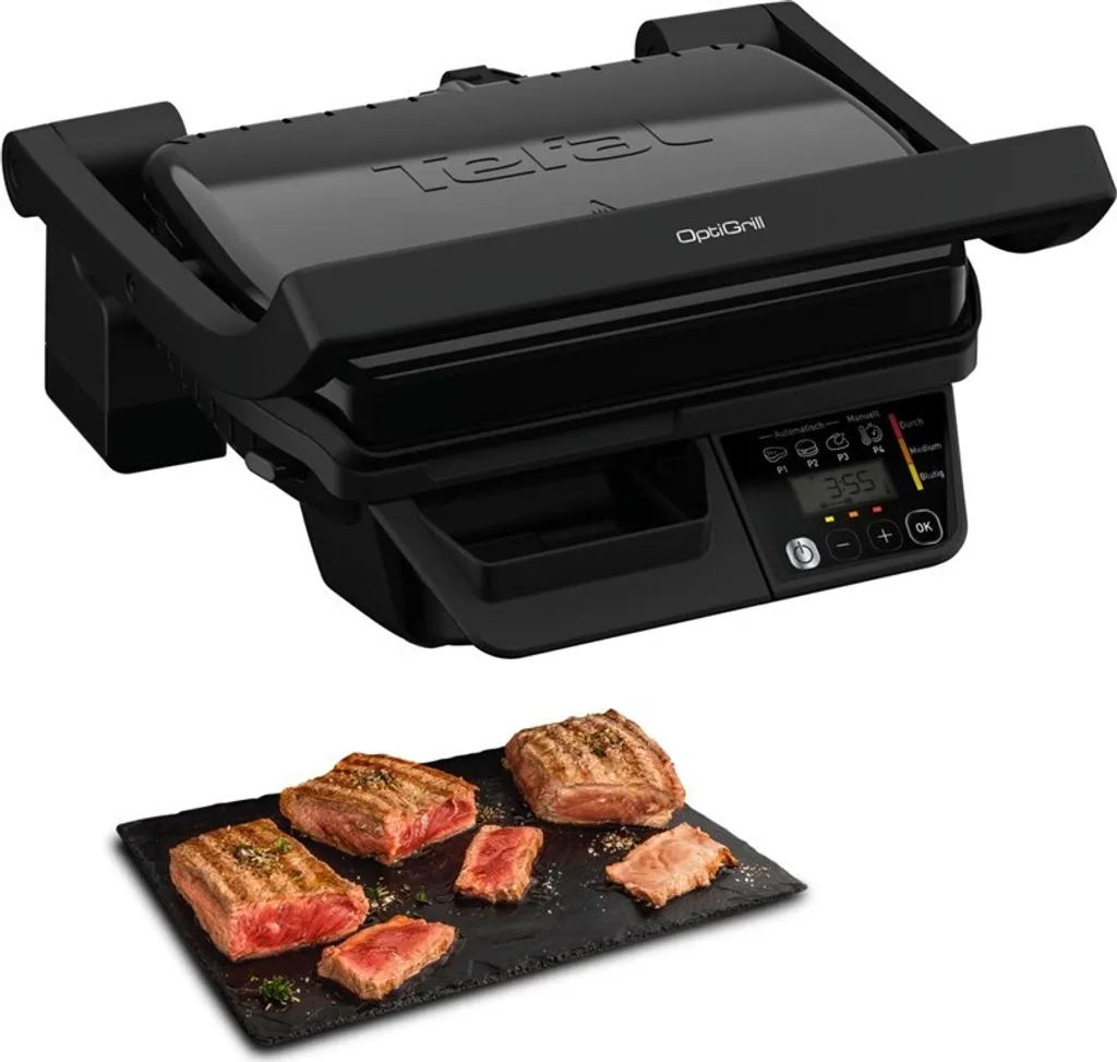 Gril Sans Fumée Tefal Gc7P08 Optigrill pour Réussir toutes vos Cuissons de Viande