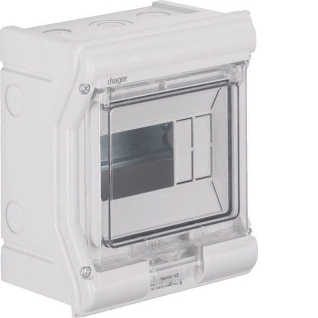 Hager VE106PN - 165 mm - 113 mm - 190 mm Produktbild 