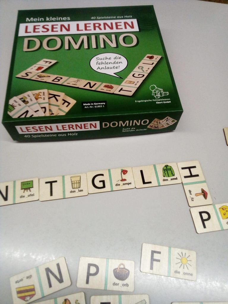 Ebert Lernspiel, Lernspiele:Lesen lernen Domino