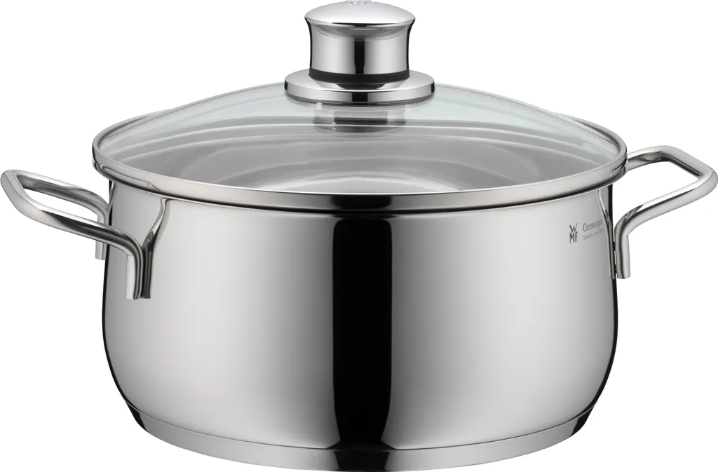 WMF Diadem Plus 20cm con Coperchio Vetro - Casseruola Bassa Induzione