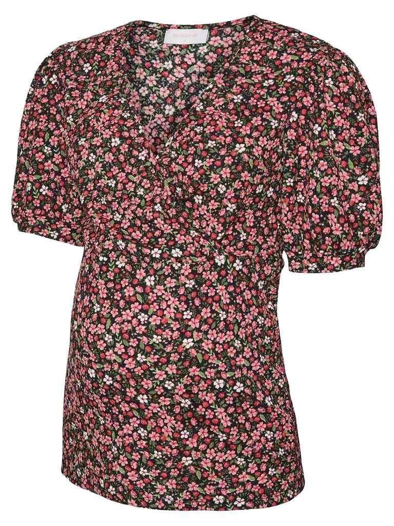 Mamalicious - T-Shirt für Damen, Puffärmel GT20387 (40 DE) (Schwarz)