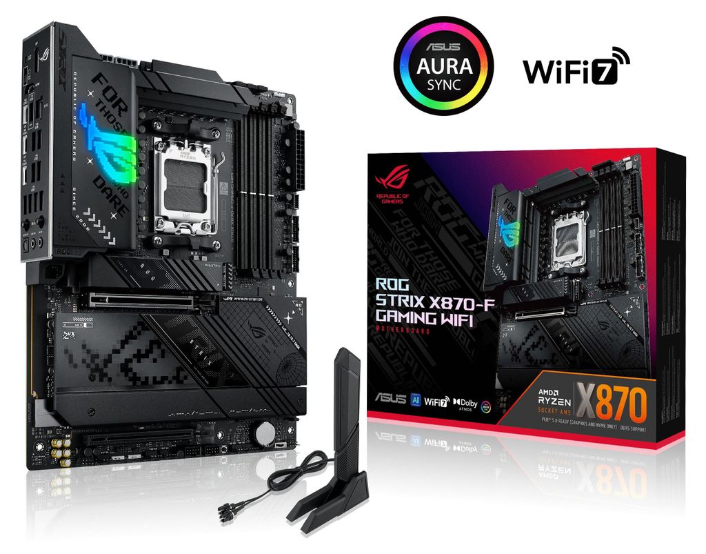 ASUS ROG STRIX X870-F GAMING WIFI AMD X870 Sockel AM5 ATX Produktbild 