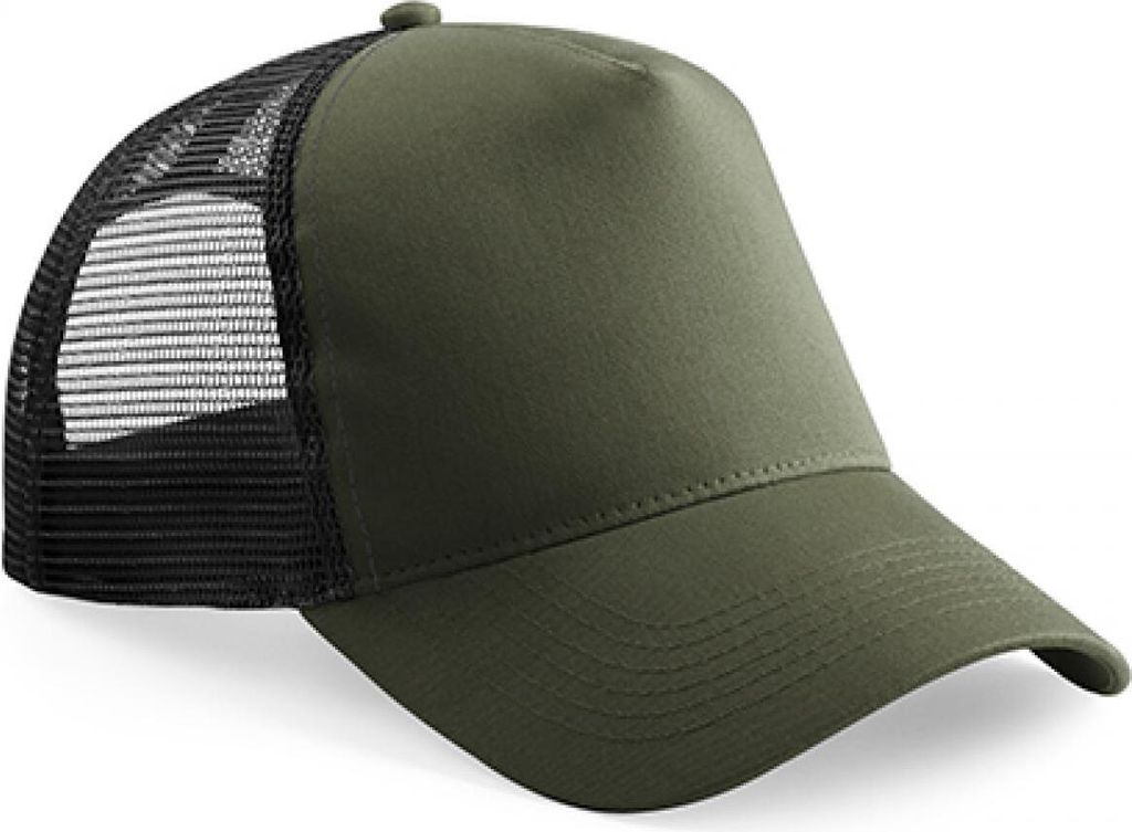Beechfield B640B | Junior Snapback Trucker - Farbe: Olive Green/Black - Größe: One Size