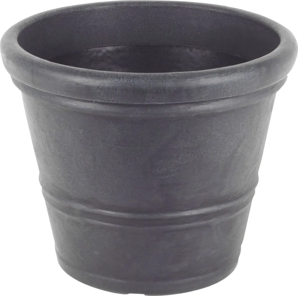 Pot de fleurs Siena anthracite 53x43cm : Stabilité et design longue durée