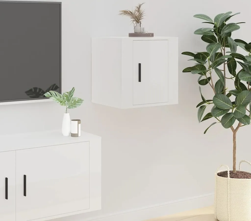 Maison Exclusive - Mobile TV bianco lucido 40x34,5x40 cm