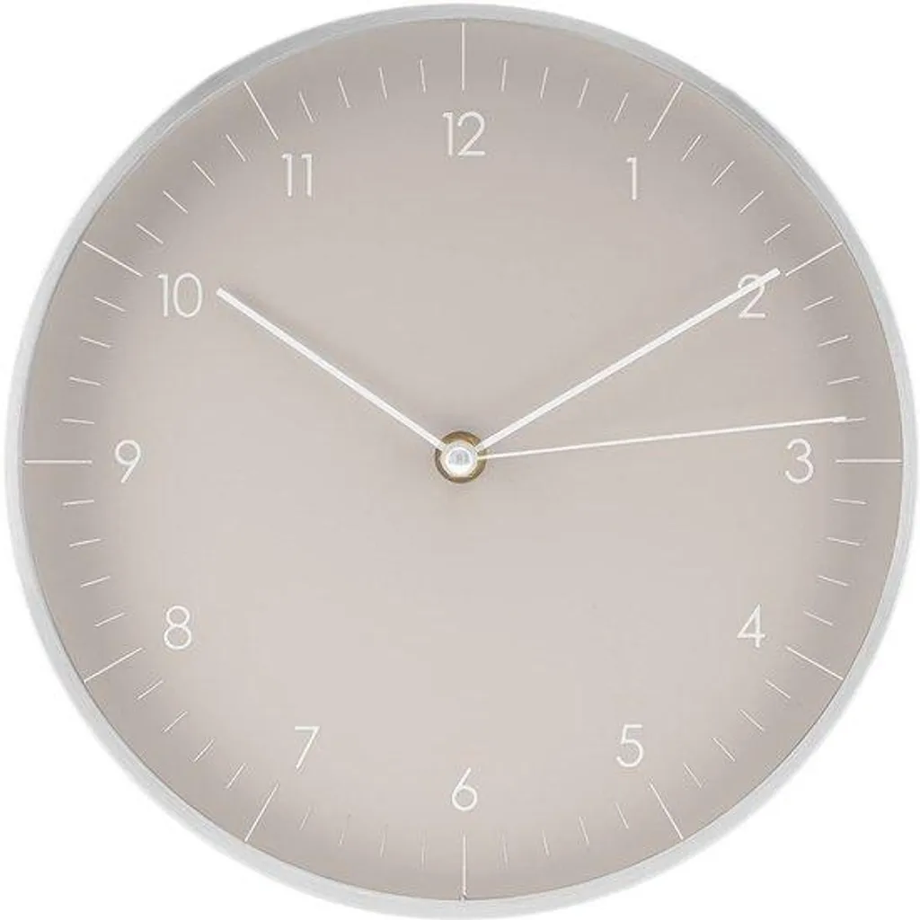 Horloge murale silencieuse sans tic-tac LUUK LIFESTYLE design gris 24 cm