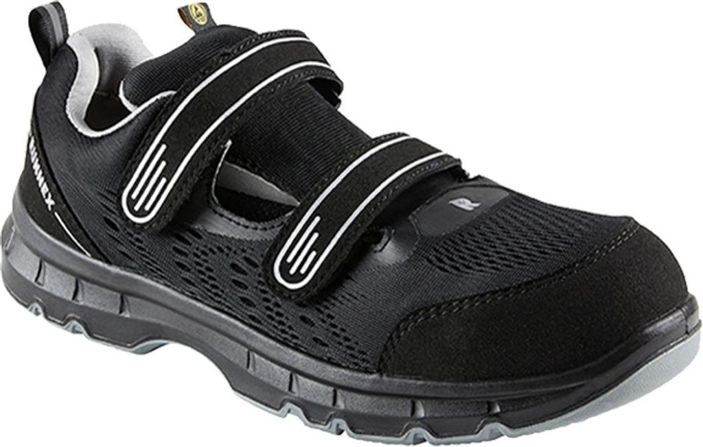 Runnex RUNNEX Sicherheitssandale FlexStar 5116 S1PS ESD Gr. 47 schwarz/grau