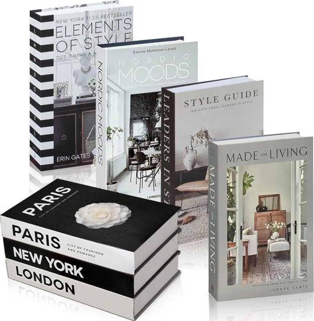 7 Livres de décoration pliables - Accessoires déco tendance pour salon