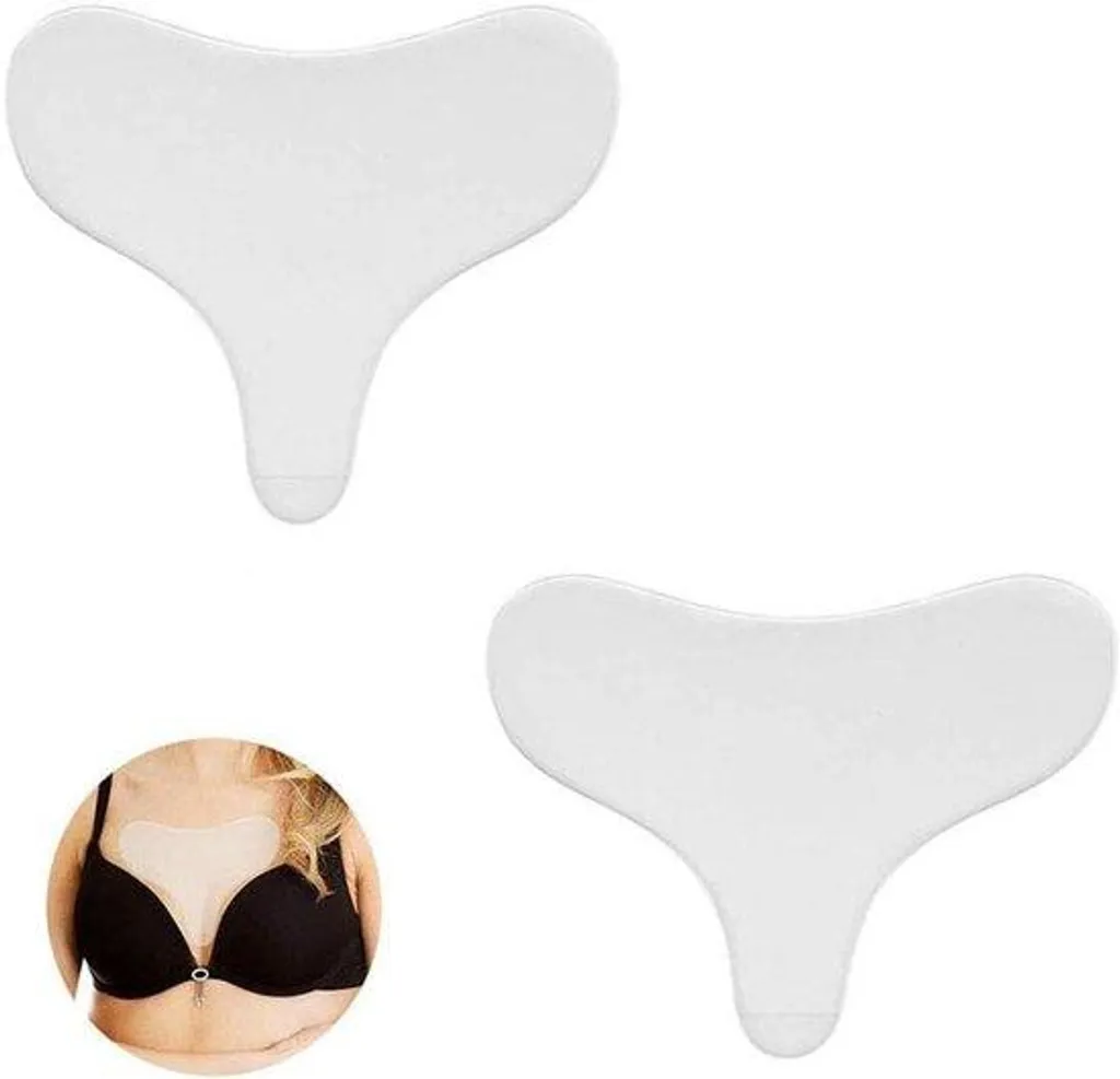 Coussinets en silicone anti-rides décolleté lissants - Pack de 2 unités