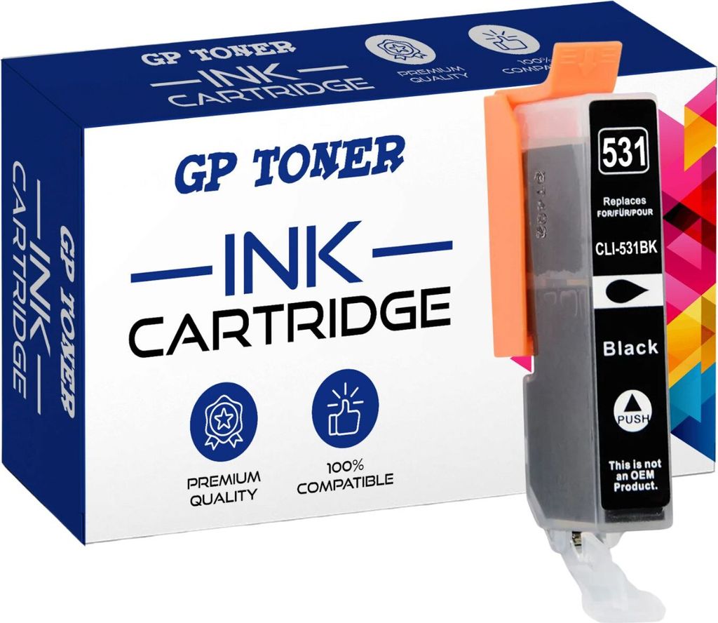Tinte Drukerpatronen XL für Canon Pixma TS8750 TS8751 531XL Black