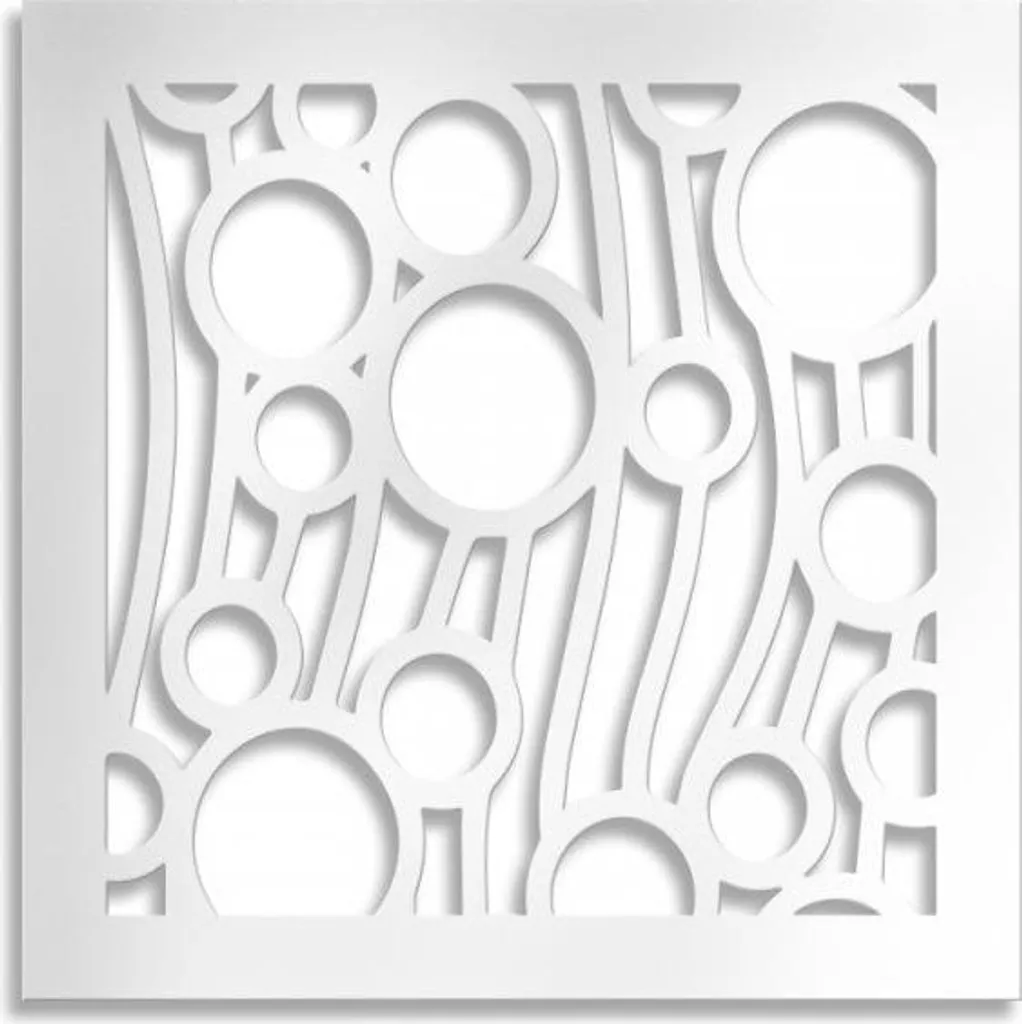 Wall Art BOLLE 73x73 Bianco Forex 1cm | Trend Arredamento 2026