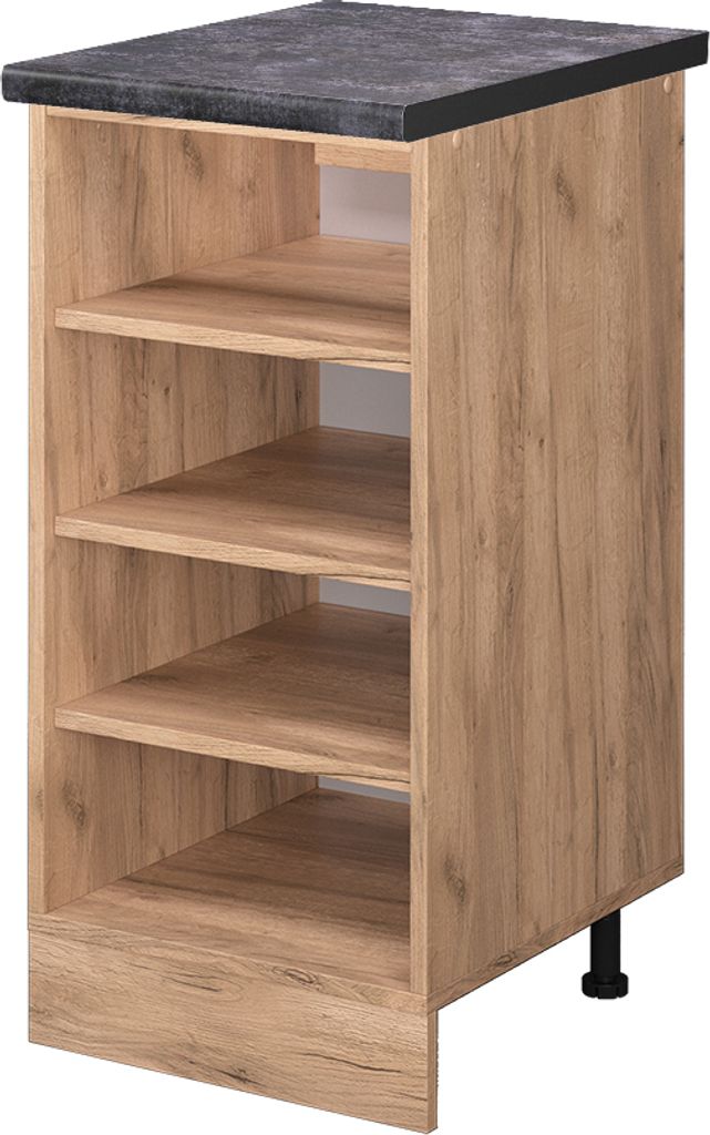 Küchenregal Vicco R-Line Goldkraft Eiche 40 cm , AP Anthrazit, Model 45782