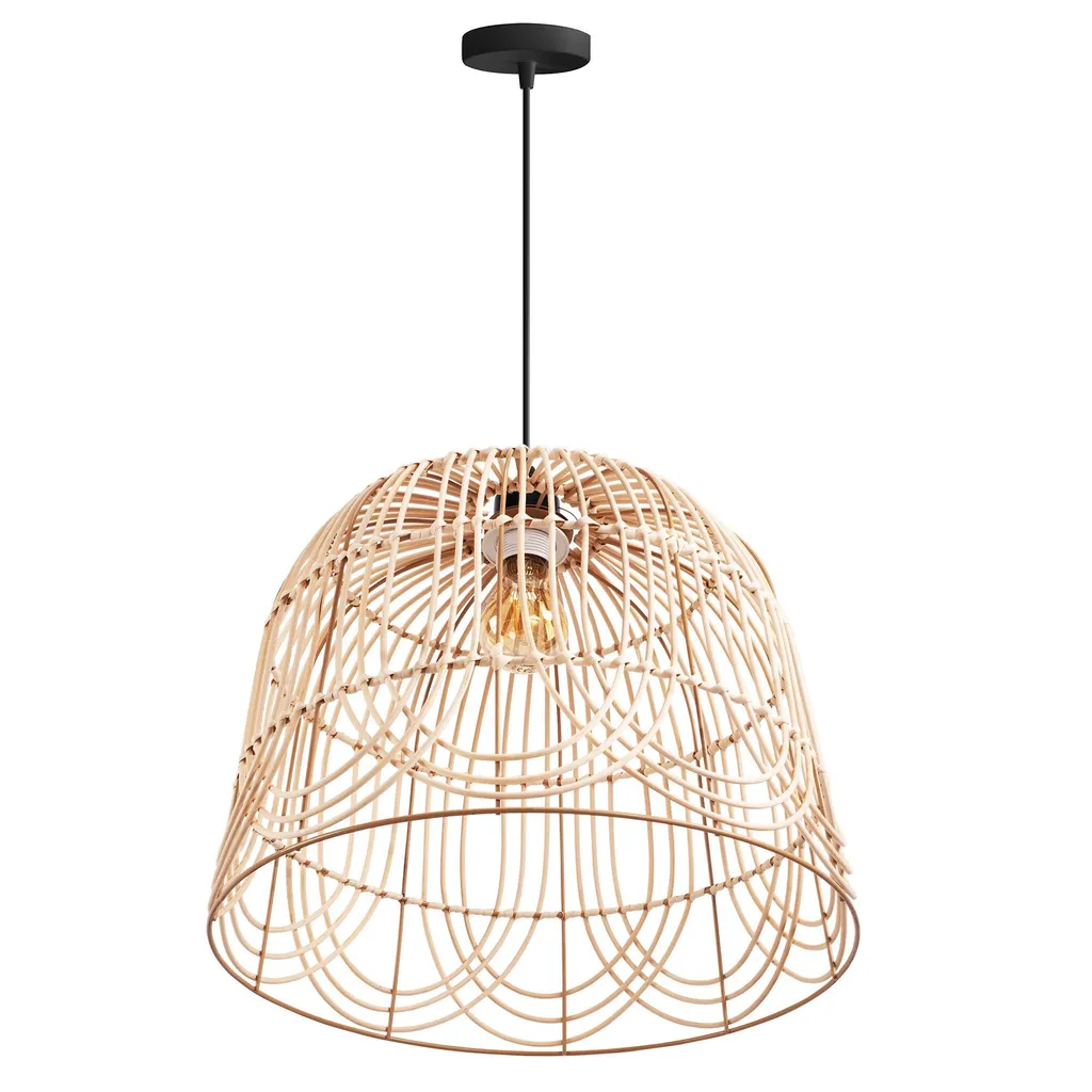 Suspension Design Beige 40cm Toolight - Solution Éclairage Doux et Moderne - 4