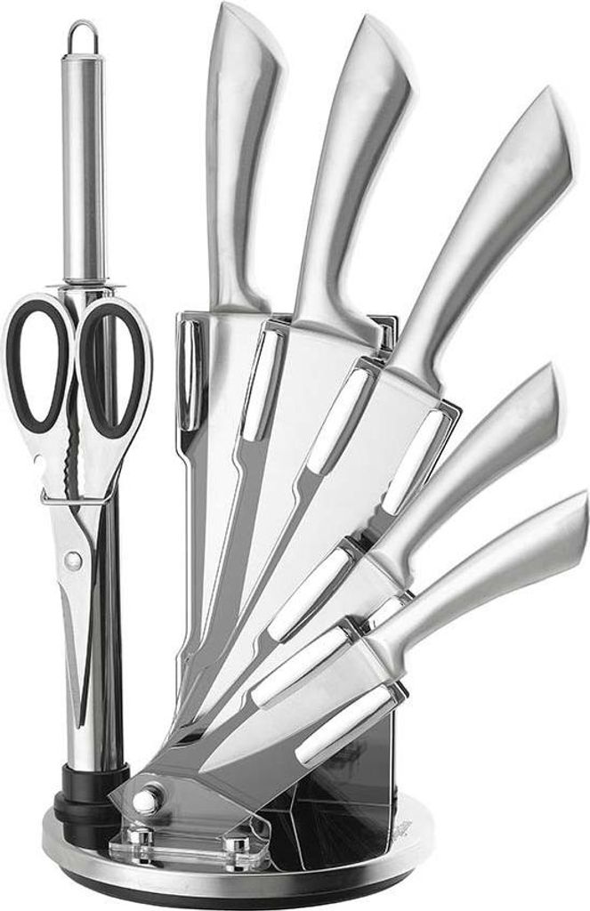 Set di Coltelli da Cucina 8 Pezzi con Supporto Rotante Immagine del prodotto 