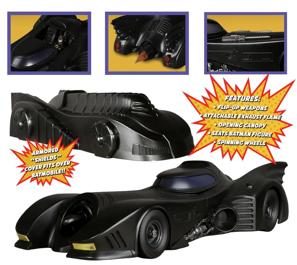 Batman 1989 Batmobile 5 Points Mezco Véhicule de Collection DC