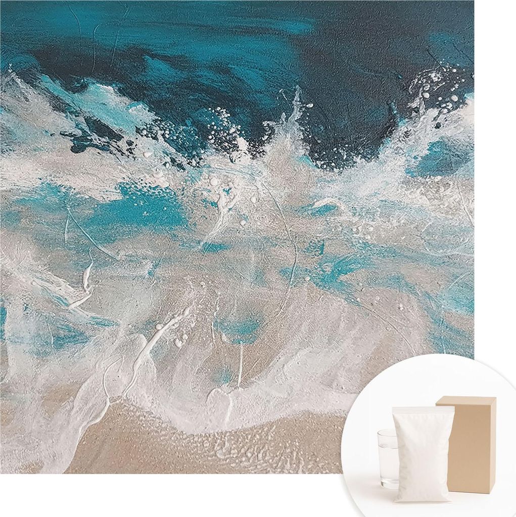 Fototapete - Wandbilder für Wohnzimmer - 250x250 cm - Dekorative Wandfolie - Modernes Design für Wanddekoration - Tapeten für Innenräume - Meer...