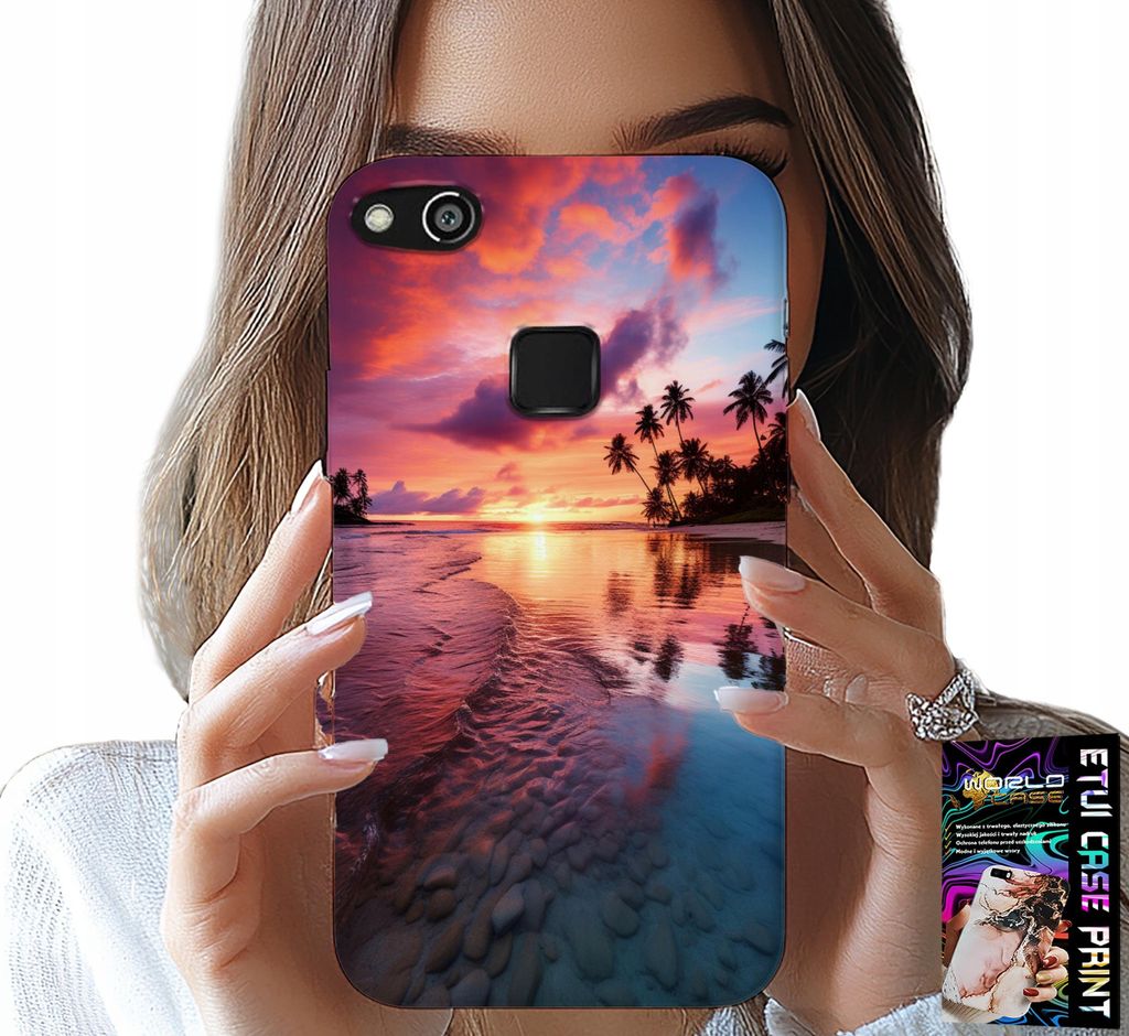Fall Für Huawei P10 Lite - Strand Urlaub Insel Schöne Aussicht + Glas