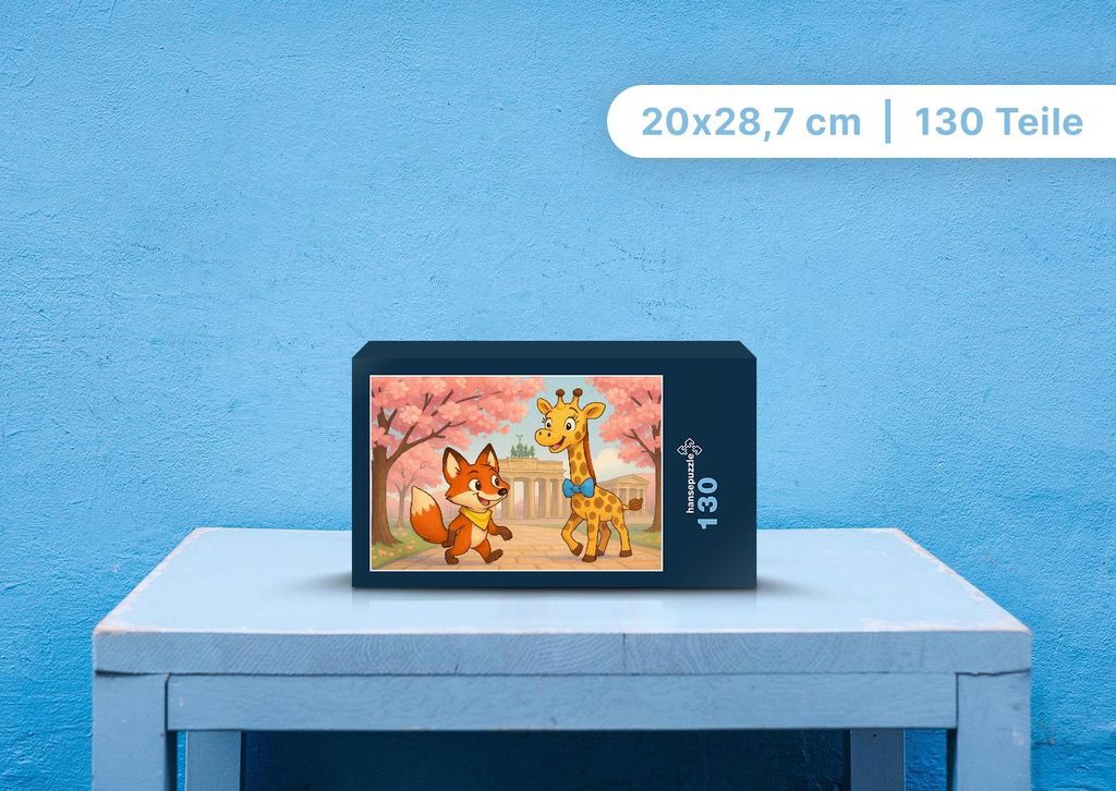 hansepuzzle 110773 - Finn und Nala Puzzle, 130 Teile, Kinder, 28,7 x 20,0cm mit hochwertiger Aufbewahrung, Kartonbox und wiederverschließbarem Beutel
