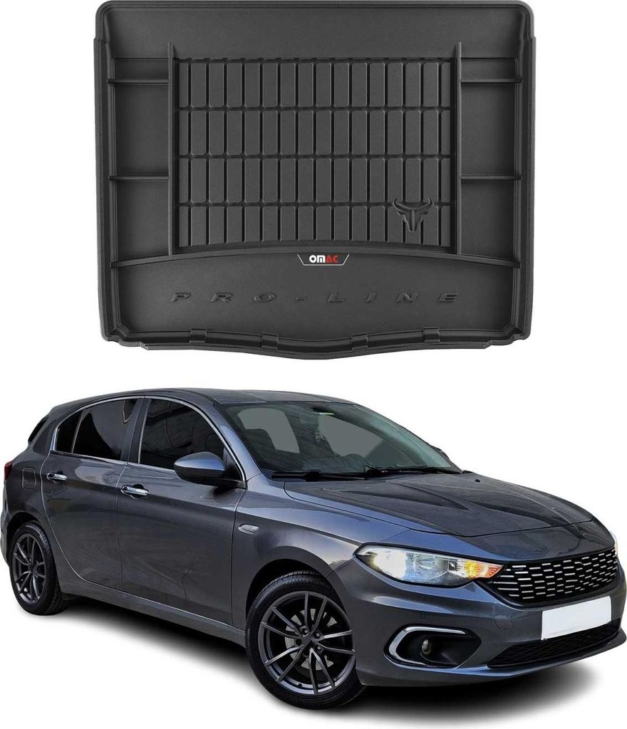 OMAC Gummi Kofferraumwanne für Fiat Tipo Schrägheck 2016-2025 TPE Laderaumwanne