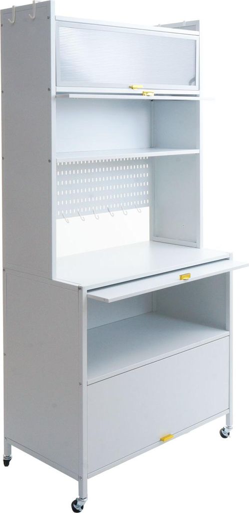 Armadio da cucina HWC-O53, scaffale da cucina armadio piano Immagine del prodotto 
